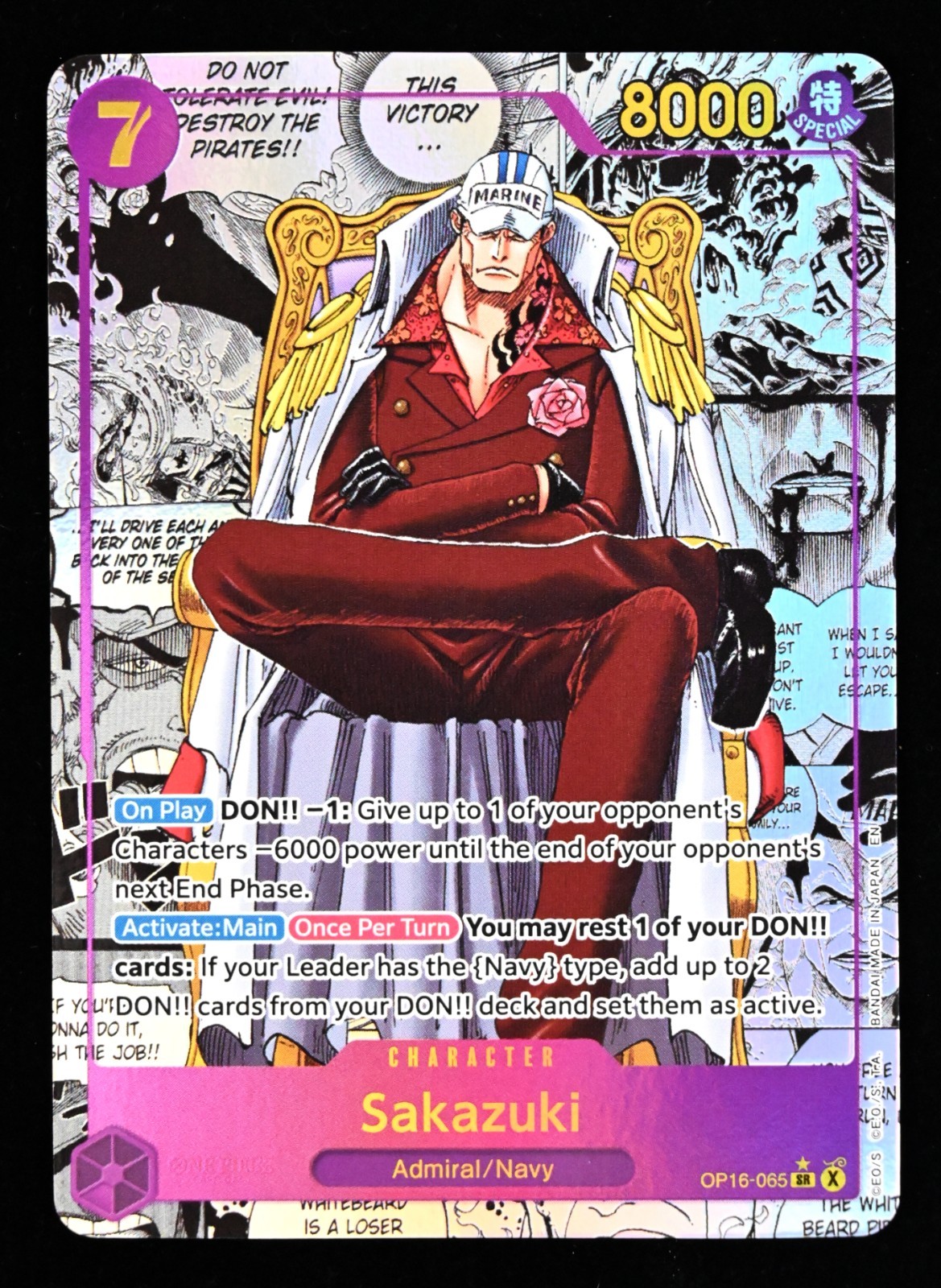 2026 One Piece OP16-065 SR Sakazuki Manga The Time Of Battle