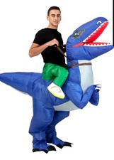 Ride-on Inflatable Dinosaur Costumes for Teens and Adult, Funny Dinosaur...