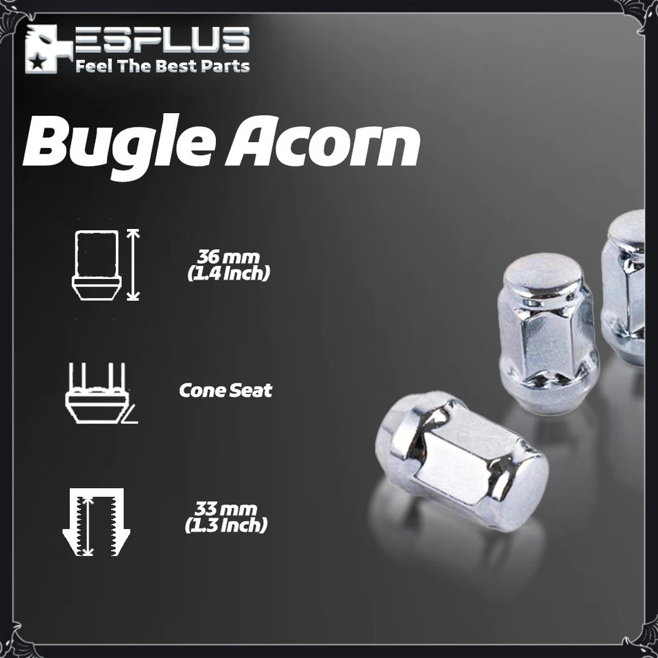 Tuerca cromada 20 piezas Suzuki M12x1.25 Ertiga/Kizashi/Samurai/Sidekick etc. Foto 3 de 4