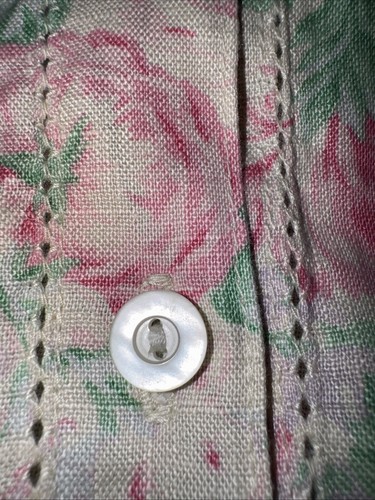 Lauren Ralph Lauren 100% Linen Midi Skirt Peach Womens Size 16W Coastal A Line - Picture 6 of 7