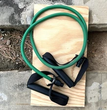 SPRI Light Green Resistance Band for Fitness Pilates Therapy and Travel