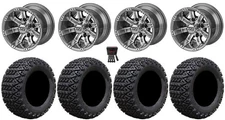 LSI Casino 10" Golf Wheels Gunmetal 22" X-Trail Tires Yamaha