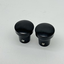 2 Nos Porsche 356 912 911 Black Quarter Window Knob Pair Genuine Original