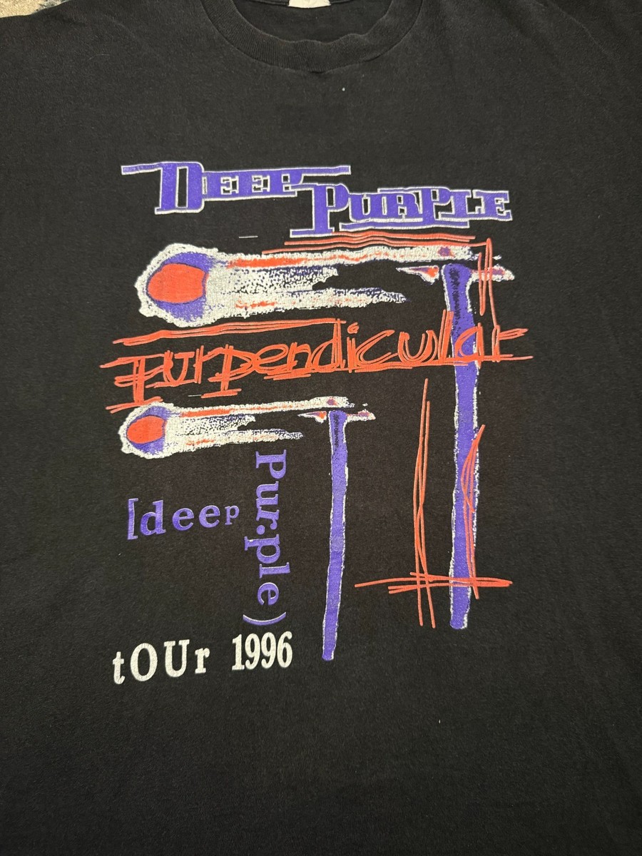 Vintage 90s Deep Purple 1996 Tour Shirt Purpendicular Single