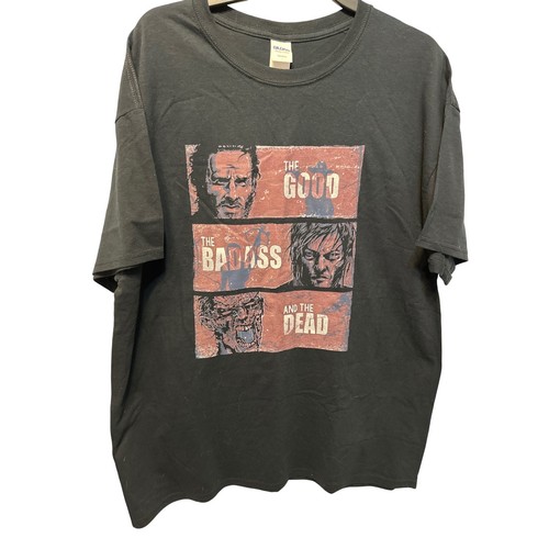 The Walking Dead T Shirt Good Badass Dead Gildan XL Black Graphic