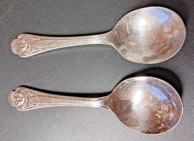 Two Vintage Gerber McGlashan Child's Spoon