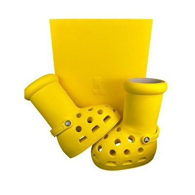 MSCHF X CROCS BIG YELLOW BOOTS CROCS SIZE 10 NEW WITH BOX | eBay