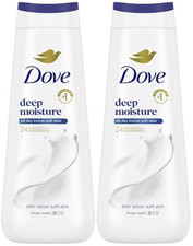 PACK OF 2 Dove Deep Moisture Nourishing Body Wash W/Micro Moisture 20 oz. Each