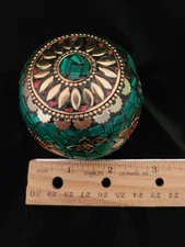 Vtg Lord GameShark Cloisonne Inlaid Trinket Box