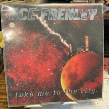 ACE FREHLEY 7" TAKE ME TO THE CITY SPLATTER VINYL SAW SHAPED M/M 1997 KISS RARE