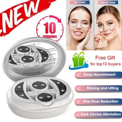 Electric Facial & Eye Beauty Massager Micro Current Red Light Massage Firm Skin
