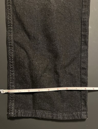 Wrangler Boys 16 Husky Loose Black Denim Adjustable Waist Jeans Straight Leg - Picture 7 of 14