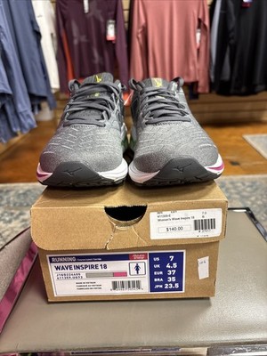 Mizuno Wave Inspire 18- Women's Size 7B- Grey Pink
