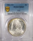 1883-CC $1 Morgan Silver Dollar *GSA Hoard Pedigree* PCGS MS65 Great Coin ✓