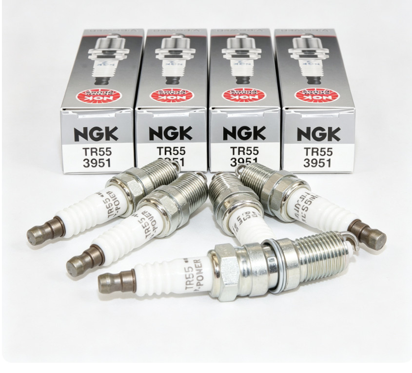 4 Pack Genuine NGK 3951 V-Power Spark Plugs TR55 for  Ford GM Mazda Isuzu