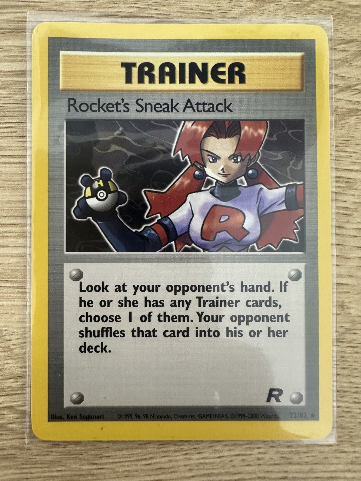 Rocket's Sneak Attack 72/82 Team Rocket *RARE* NON HOLO - Ungraded (NM)