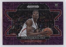 2022 Prizm Draft Picks Purple Circles Variation 19/50 Christian Koloko #77 4pn