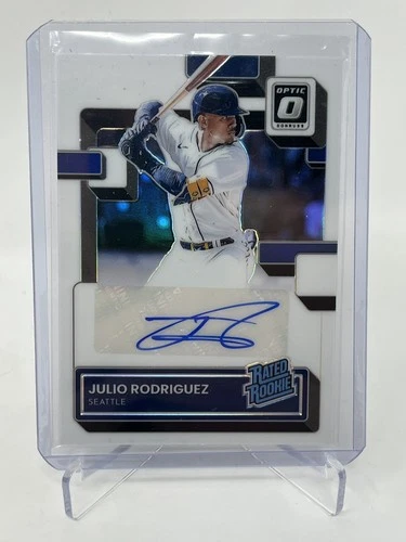 2022 Donruss Optic Julio Rodriguez Rated Rookie Prizm Auto SP - Mariners
