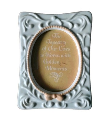 AVON Tapestry Collection Porcelain Picture Frame 1981 5'' Vintage Gift Ideas 