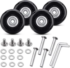 4 Luggage Suitcase Replacement Wheels Repair Axles Repair Kit