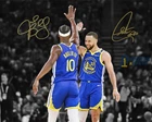 Stephen Curry Jimmy Butler Golden State Warriors Signed Photo Autograph Print