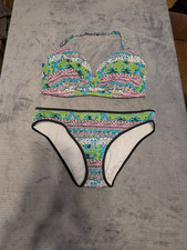 Victoria s Secret Swim The Angel Convertible Push Up Bikini 34D M Paisley