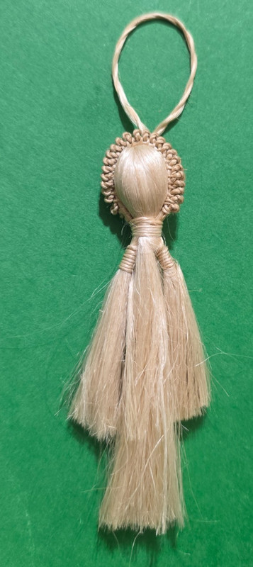 Vintage Folk Art Braided Angel Christmas Ornament