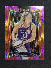2025 Panini Select WNBA - Concourse Sarah Ashlee Barker #66 Pink Flash Prizm...