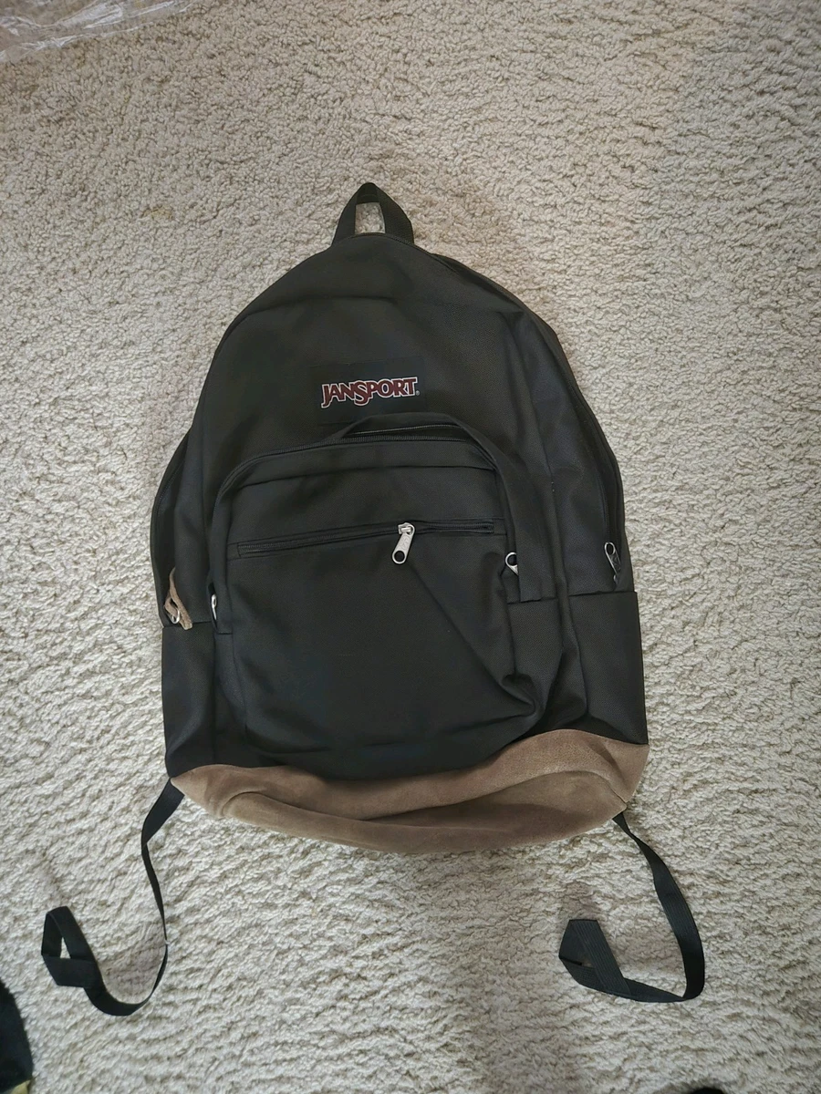 black jansport backpack suede bottom sale JanSport Suede Bags for Men for sale