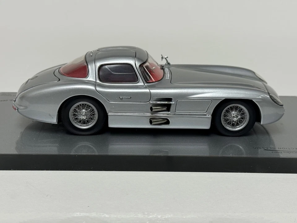 1/24 Minichamps Mercedes Benz SLR 300 Uhlenhaut Coupe 1955 Argento ABG178 - Immagine 4 di 4