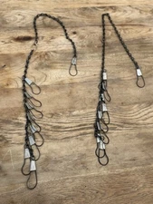 Quantity 1 Vintage Houser Metal Fish Stringer 42” Brim Crappie Bass