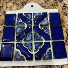 Tile Sample 6 X 6 Tower Cobalt Delta Glossy Porcelain Mosaic Tile