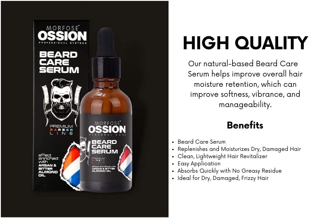Morfose Ossion Premium Beard Oil Barber Line Beard Care Serum Oil 20