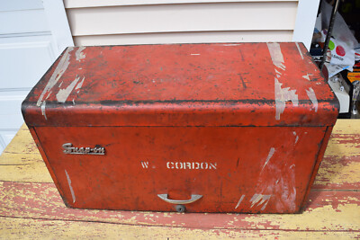 Rare Vintage Genuine Snap-ON Red 8 Drawer Toolbox Chest
