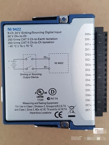National Instruments NI-9422 DI 24V Lavello/Sorgente NI 9422 Nuovo - Foto 2 di 3
