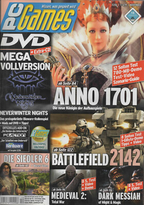 PC Games 12/2006 November Zeitschrift Anno 1701 inkl.DVD & CD Neverwinter Nights