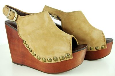 JEFFREY CAMPBELL SNICK STUD Platform Sandals Damen Plateau Schuhe Leder Gr37 NEU
