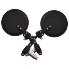 Pair Bar End Mirrors Handlebar Rearview Side Cafe Racer aluminium CNC Set 2 pcs