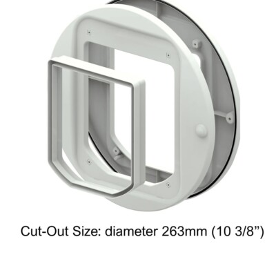 Cat Mate Katzenklappe Adapter-Kit für Wände und Glasplatten 361W