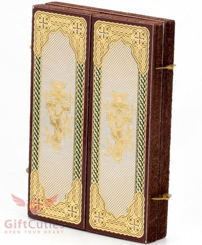 Folding Wooden Triptych Icon of Holy Trinity The Hospitality of Abraham - Picture 5 of 8