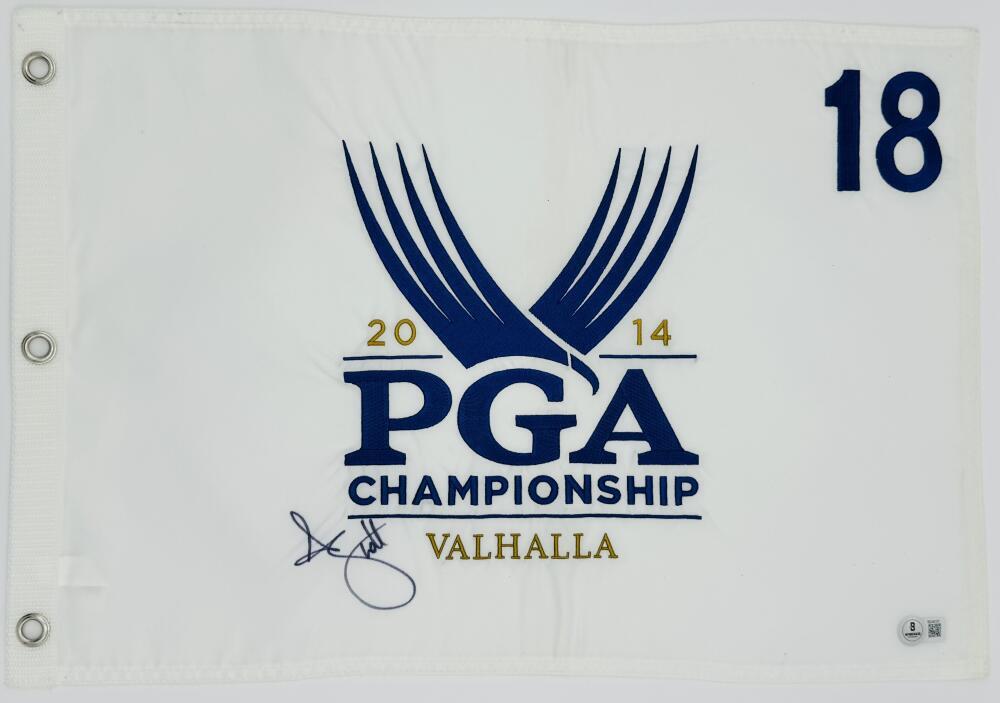 ADAM SCOTT Autographed Signed 2014 PGA CHAMPIONSHIP GOLF PIN FLAG VALHALLA BAS J81 