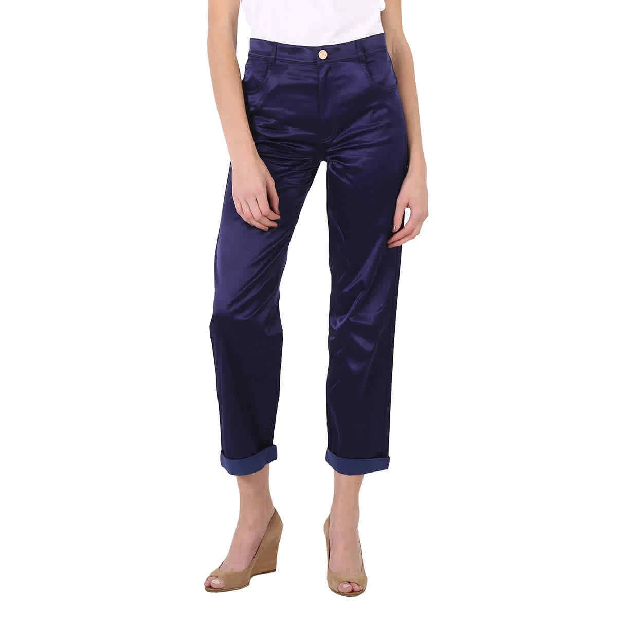 Slim leg trousers ladies online
