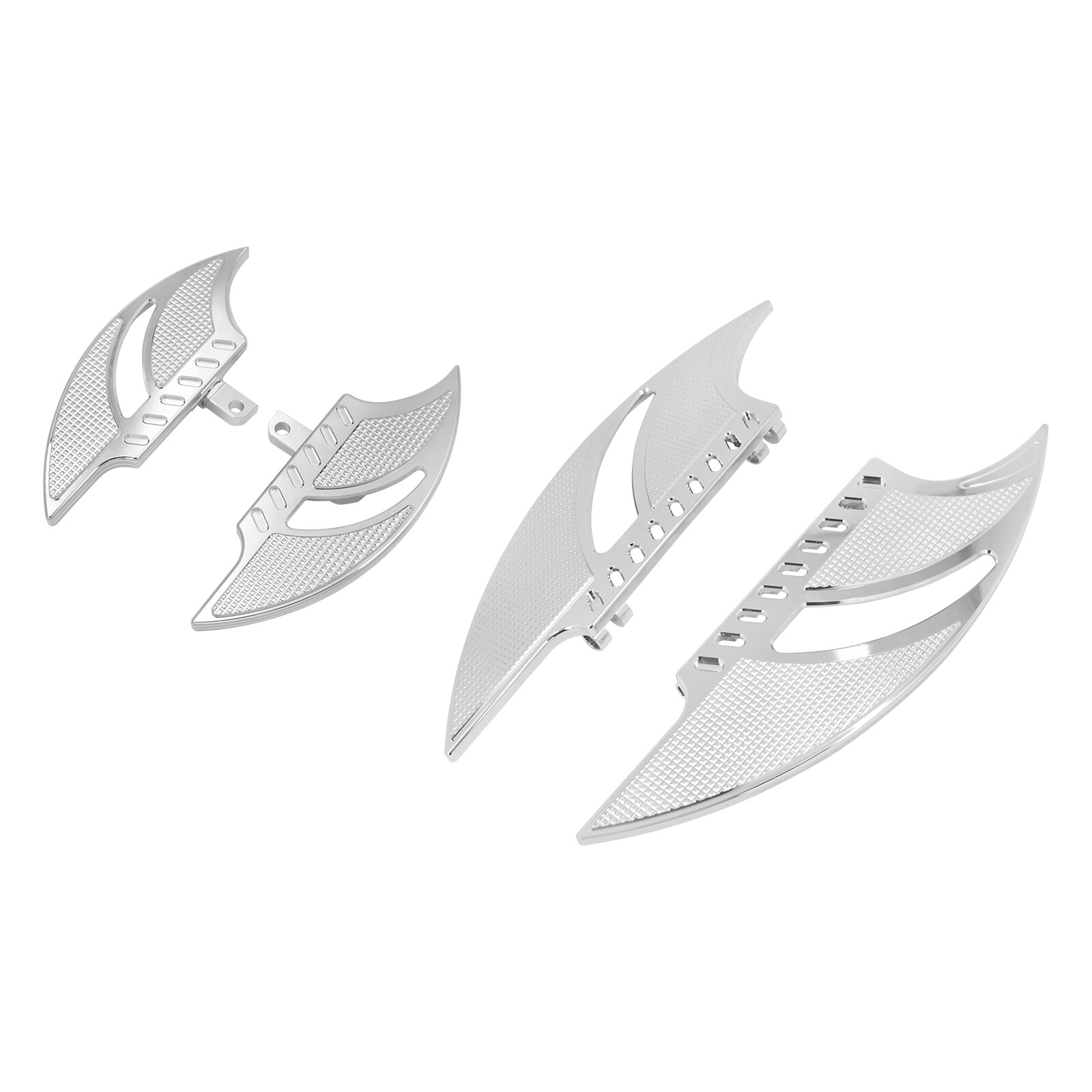 Chrome Driver Passenger Floorboards Foot Pegs For Harley Touring Road King Glide