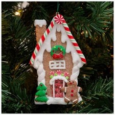 Frosted Gingerbread Christmas Ornament 5.11"