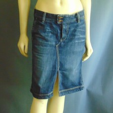 Adriano Goldschmied Distressed Denim Skirt 28 R
