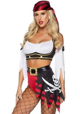 Brand New Wicked Wench Pirate Costume Leg Avenue 86906