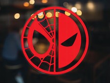 Deadpool Spiderman die cut Vinyl car decal sticker game movie