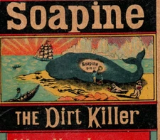 1880s Kendall Mfg. Co. Soapine German & English Beached Whale P157