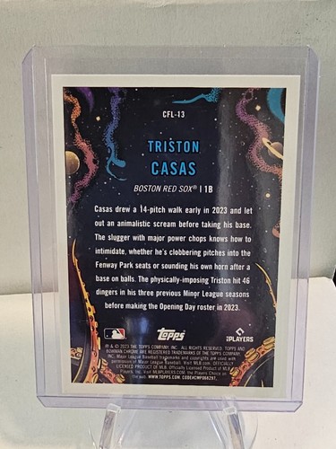 2023 Bowman Cromo #CFL-13 TRISTON CASAS It Came to the League Novato RC - Imagen 2 de 2