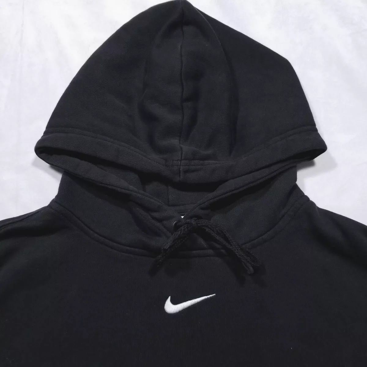 Nike Center Swoosh Hoodie Women's Size XS Black Pullover Sweatshirt Sweater